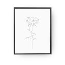 【SALE セール】LOVELY POSTERS | ROSE PRINT | A2 アートプリント/ポスター【北欧 シンプル おしゃれ】