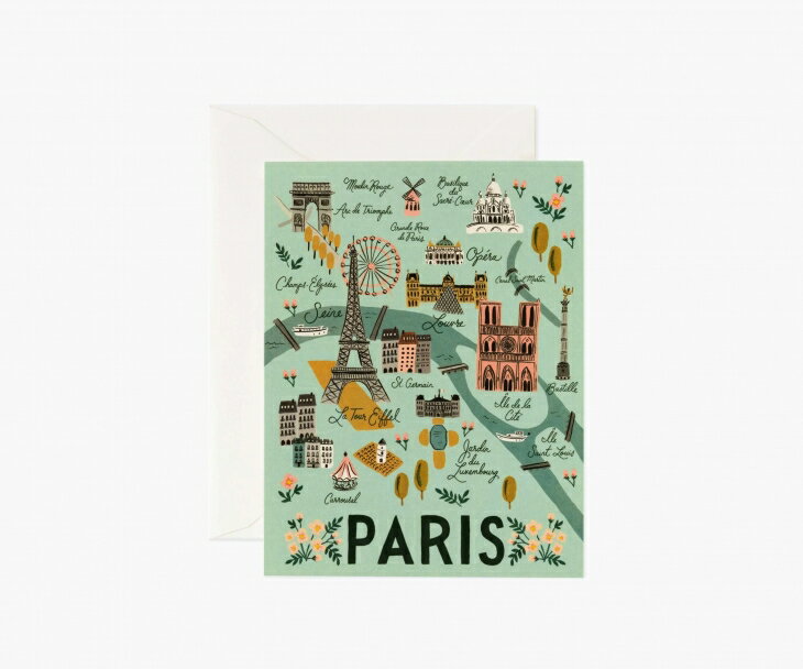 RIFLE PAPER CO. | PARIS パリ・エッフェル (GCM166) | グリーティングカード
