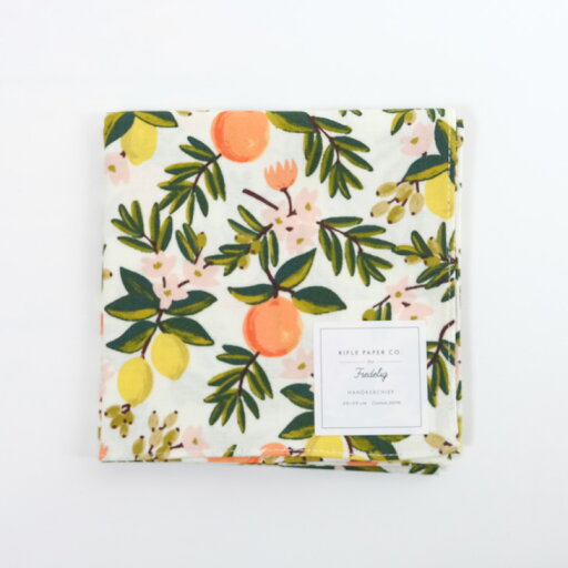 RIFLE PAPER CO. | シトラスフローラル・ホワイト (RHC073) | ハンカチクロス【オシャレ ギフト お出かけ】 RIFLE PAPER CO. | シトラスフローラル・ホワイト (RHC073) | ハンカチクロス【オシャレ ギフト お出かけ】