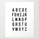 【SALE セール】THE MOTIVATED TYPE | ALPHABET DESIGN PRINT | A3 アートプリント/ポスター【白黒 ブラック モ...