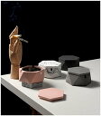 【SALE セール】FOOKYOU | Hexagonal Cement Ashtray | 蓋つき灰皿 リビング キッチン 灰皿 アッシュトレイ 卓上 オシャ...
