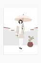 【SALE セール】MICUSH | MODERN WOMEN - URBAN RAINY DAY | アートプリント/ポスター (30x40cm)【北欧 シン...
