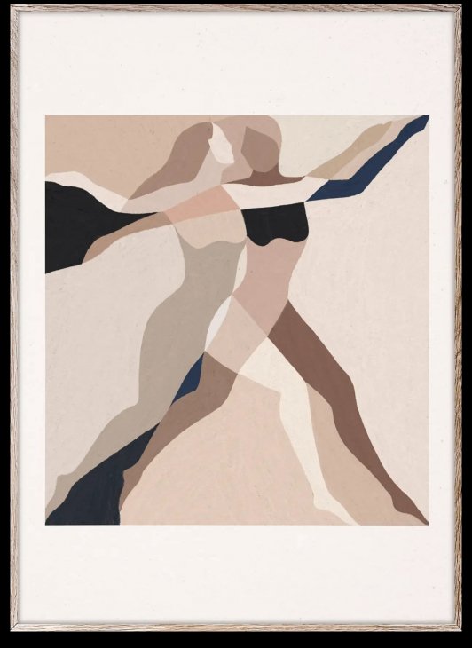 Rakuten - PAPER COLLECTIVE | TWO DANCERS | アートプリント/アートポスター (30x40cm)【北欧 シンプル インテリア おしゃれ】