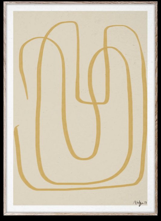 PAPER COLLECTIVE | DIFFERENT WAYS 1 (yellow) | アートプリント/アートポスター (30x40cm)【北欧 シ..