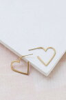 【SALE セール】Shlomit Ofir | Small Heart Contour Earrings (gold) | ピアス【アクセサリー ハート シルエット ミニマリストスタッド ゴールド】