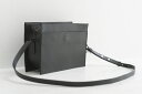 【SALE セール】yuruku (ユルク) | Rectangle Box Pouch (black) | バッグ【国産レザー シンプル かわいい ショルダー...