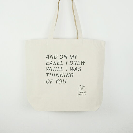 fastcut records | THINKING OF YOU TOTE BAG (natural x black) | トートバッグ/ショッピングバッグ