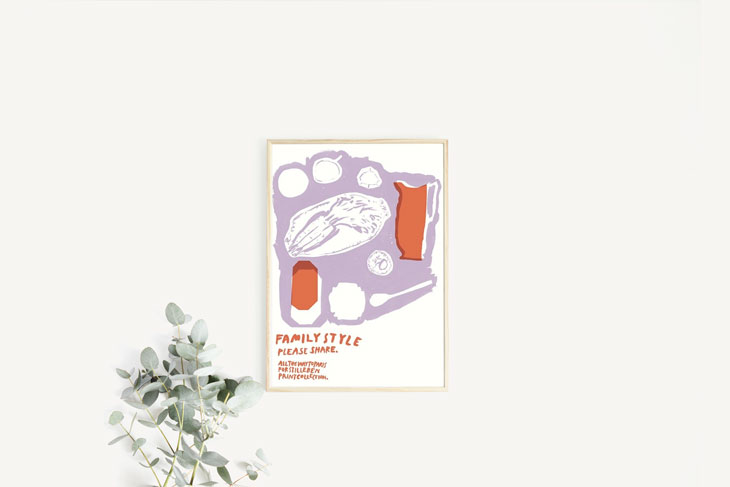 【SALE セール】STILLEBEN | CARROTS TO SHARE - PURPLE No.96 (ALL THE WAY TO PARIS) | アートプリント/ポスター (50x70cm)【北欧 デンマーク スティルレーベン】