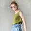 not PERFECT LINEN | LINEN TANK TOP (moss green) | タンクトップ | レディース UK8/S