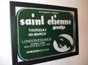 【在庫残り1】INDIEPRINTS SAINT ETIENNE with PULP A4 アートプリント/ポスター (フレーム付き/210x297mm)