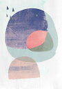【SALE セール】AMMIKI | ABSTRACT ORGANIC SHAPES - DARK CIRCLES | A3 アートプリント/ポスター