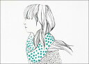 【SALE セール】10antemeridiem | GIRL WITH DOTTY SCARF | A3 アートプリント/ポスター