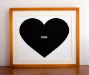 【在庫残り1】GINGIBER | BLACK HEART ART PRINT | アートプリント/ポスター【レターサイズ】