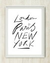 【SALE セール】THE LOVE SHOP | LONDON. PARIS. NEW YORK. | A3 アートプリント/ポスター