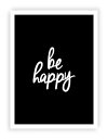 【SALE セール】THE MOTIVATED TYPE | BE HAPPY | A3 アートプリント/ポスター