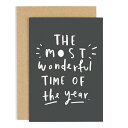 OLD ENGLISH CO. | MOST WONDERFUL TIME OF THE YEAR CHRISTMAS CARD | NX}X | O[eBOJ[h