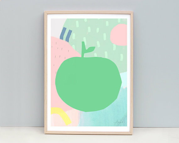 【SALE セール】AMMIKI | ABSTRACT BIG APPLE | A3 アートプリント/ポスター