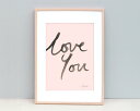 【SALE セール】AMMIKI | LOVE YOU ART PRINT | A3 アートプリント/ポスター