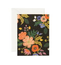 RIFLE PAPER CO. LIVELY FLORAL BLACK (NO.GCM123) グリーティングカード