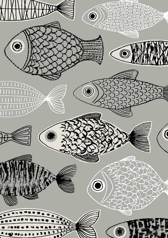 SALE ELOISE RENOUF | GREY FISH | A4 ȥץ/ݥ ̲ ץ  ...