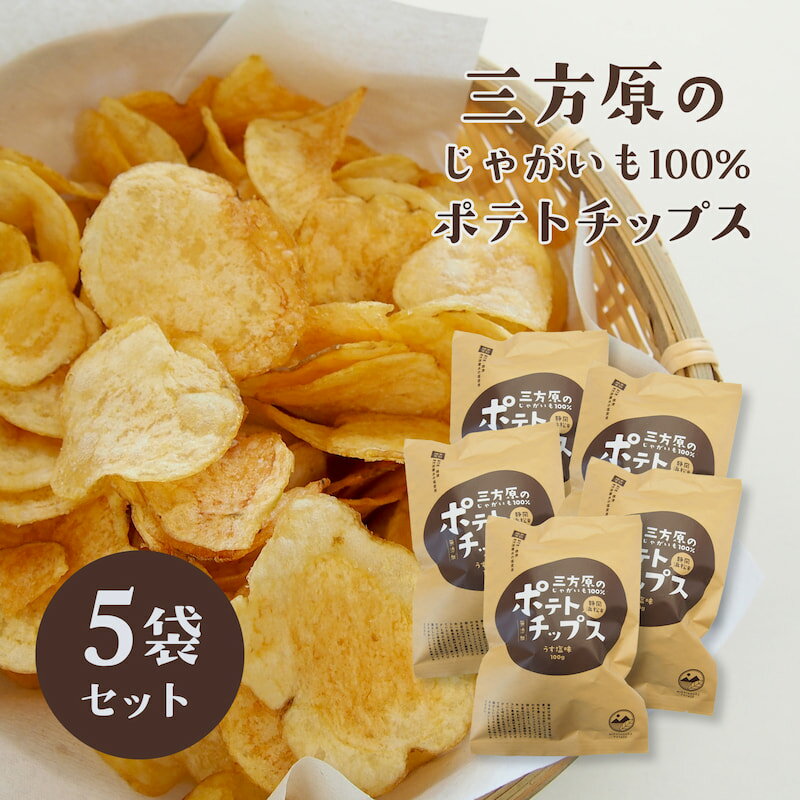 【期間・数量限定】三方原ポテトチップス うす塩味 5袋【三方原馬鈴薯100％使用】