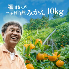 みかん 送料無料 10kg【三ヶ日 みかん お歳暮】有機栽培歴40年！手間暇かけた特別栽培！堀川さんの三ケ日自然みかん 10kg（超減農薬特別栽培）【送料無料】