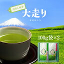 【贈答品】【静岡茶】 極上深蒸し茶大走り100g袋2個セット【農家直送】