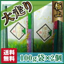 【贈答品】【静岡茶】【送料無料】極上深蒸し茶大走り100g袋2個セット【農家直送】