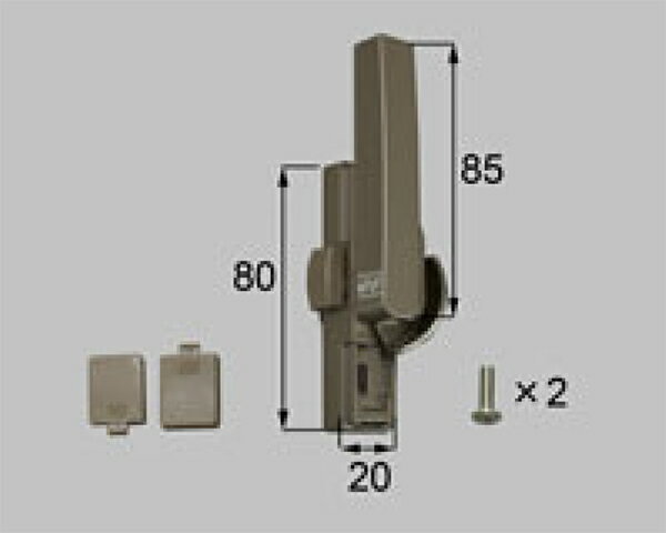 AAAZC22R　LIXIL リクシル トステム　（サッシ 引違い錠 クレセント 右側用） ネジカバー有り　※3セット入り