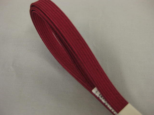 日本製・正絹三分紐帯〆・ボルドー