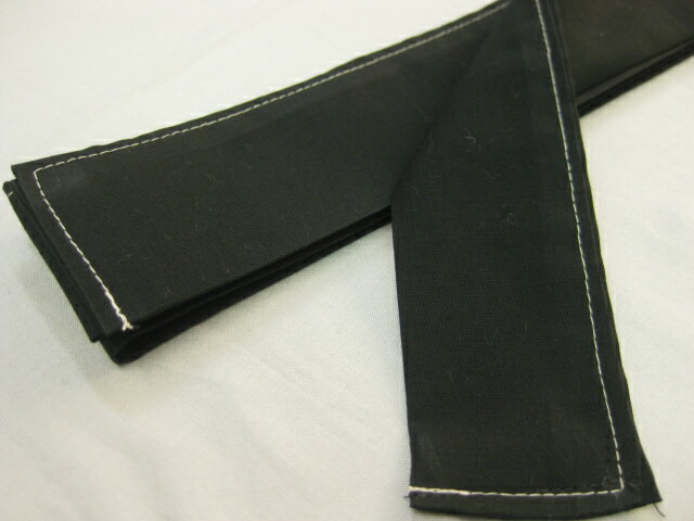 たっぷりサイズ！幅広！日本製 黒 綿腰紐 1本