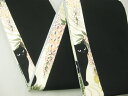 覗きねこちゃん細帯 袴下 ねこちゃん柄 / ネコ 細帯 クリーム