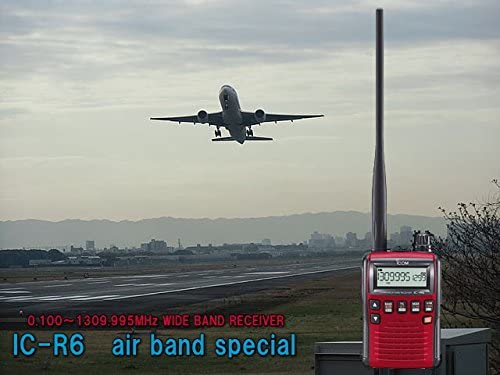 IC-R6 レッドエアーバンドスペシャル 受信改造済 アイコム レシーバー