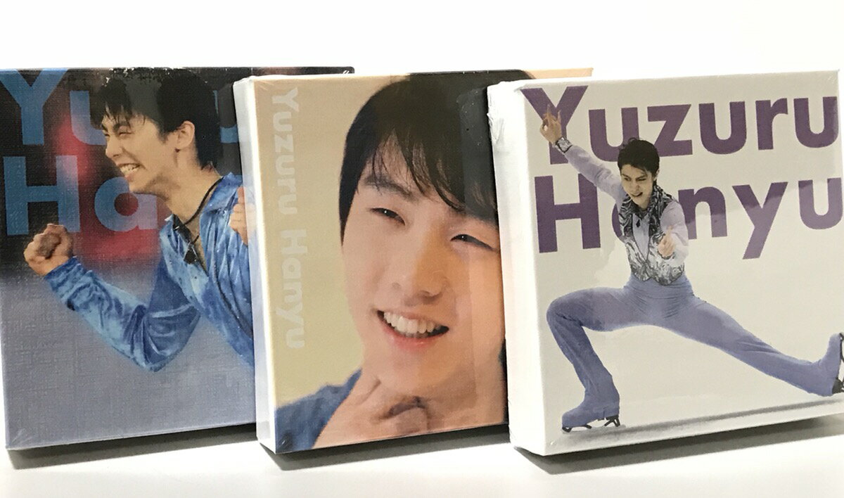 羽生結弦 羽生結弦展 キャンバスアートボックスメモ 応援ありがとうございます！ 全3種 全種セット 会場限定 グッズ 日本橋高島屋