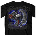 日本未発売 セール価格 ホットレザー Brotherhood of First Responders Eagle Men 039 s T-Shirt ブラザーフッドオブファーストレスポンダーズ イーグル メンズ Tシャツ 半袖 半袖シャツ 米国 HOTLEATHERS 直輸入 ブラック 黒 プリントT バイクに