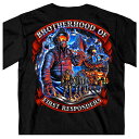 日本未発売 セール価格 ホットレザー Brotherhood of First Responders Fire Fighter Men 039 s T-Shirt ブラザーフッドオブファーストレスポンダーズ ファイヤーファイター メンズ Tシャツ 半袖 半袖シャツ 米国 HOTLEATHERS 直輸入 プリントT バイクに