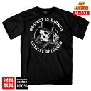 日本未発売 セール価格 米国直輸入 ホットレザー Respect Top Hat Men 039 s T-Shirt リスペクト トップハット メンズ Tシャツ 半袖 ブラック 黒 スカル 骸骨 シルクハット プリントT Hot Leathers スクリーンプリント 大きいサイズ バイクに