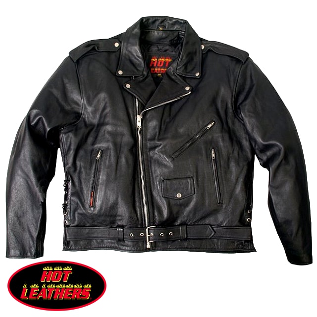 米国直輸入! ホットレザー [Classic Motorcycle Leather Jacket With Zip Out Lining] クラシック モーターサイクル レザー ジャケット ウィズ ジップアウト ライニング! 本革 ダブル ライダー…