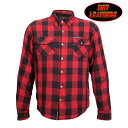 日本未発売 セール価格 ホットレザー MEN 039 S MOTORCYCLE RED AND BLACK ARMORED FLANNEL BIKER JACKET メンズモーターサイクルレッド＆ブラックアーマードフランネルバイカージャケット 黒 赤 米国直輸入 大きいサイズ S~2XLサイズ