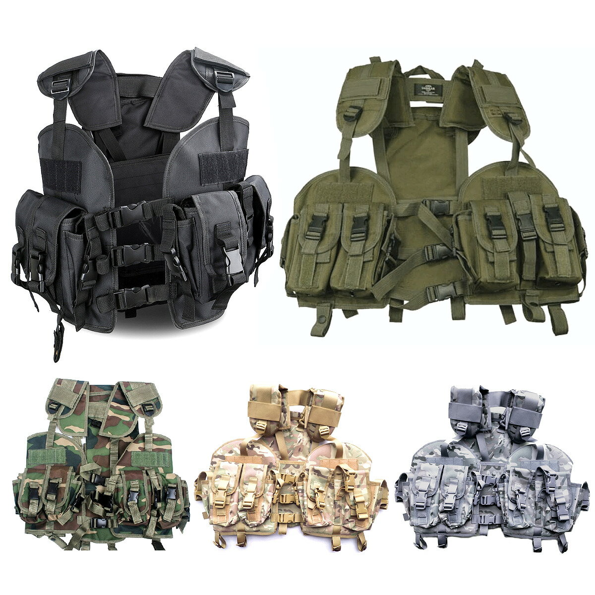 全5色! フリーサイズ [Men s Water Bag Military Tactical Vest] メンズ ウォーターバッグミリタリータクティカルベスト! アーミーベスト コンバット ボディアーマー マガジンポーチ カモフラ…