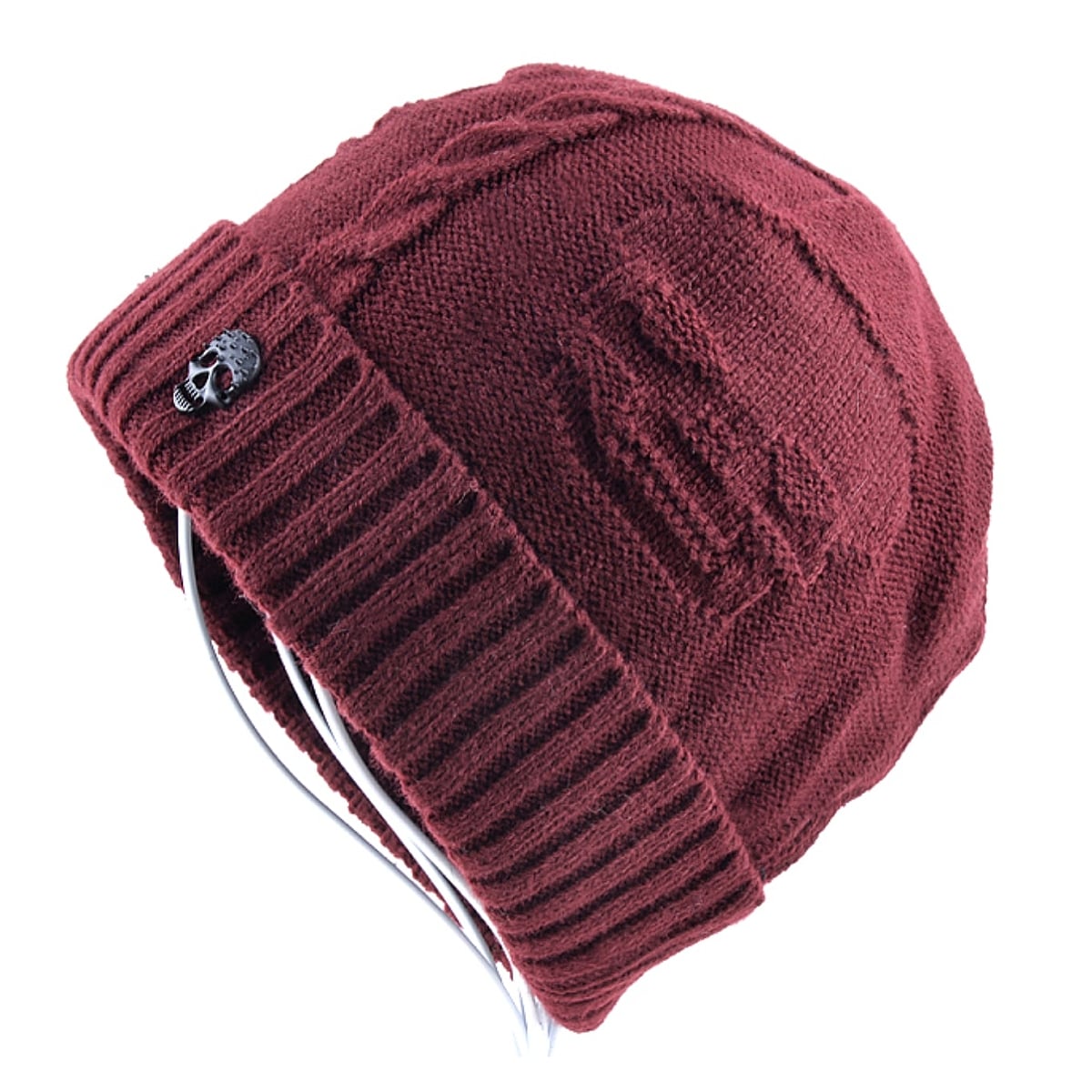 hEh! [Knit Wool Velvet Skull Beanie Cap] jbgEE[ExxbgEXJEr[j[ELbv! S5F! jbgX Xq nbg Y [ oCN! ӂnł! X^bh oCJ[ ubN bh O[ u[ uE