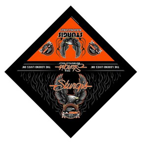 日本未発売! ホットレザー Sturgis Motorcycle Rally 公認 Official 2014モデル [Upwing Eagle Bandana] アップウィング イーグル バンダナ! ヘッドラップやスカーフに! ヘルメットインナー インナーキャップ コットン バイクに! スタージス!