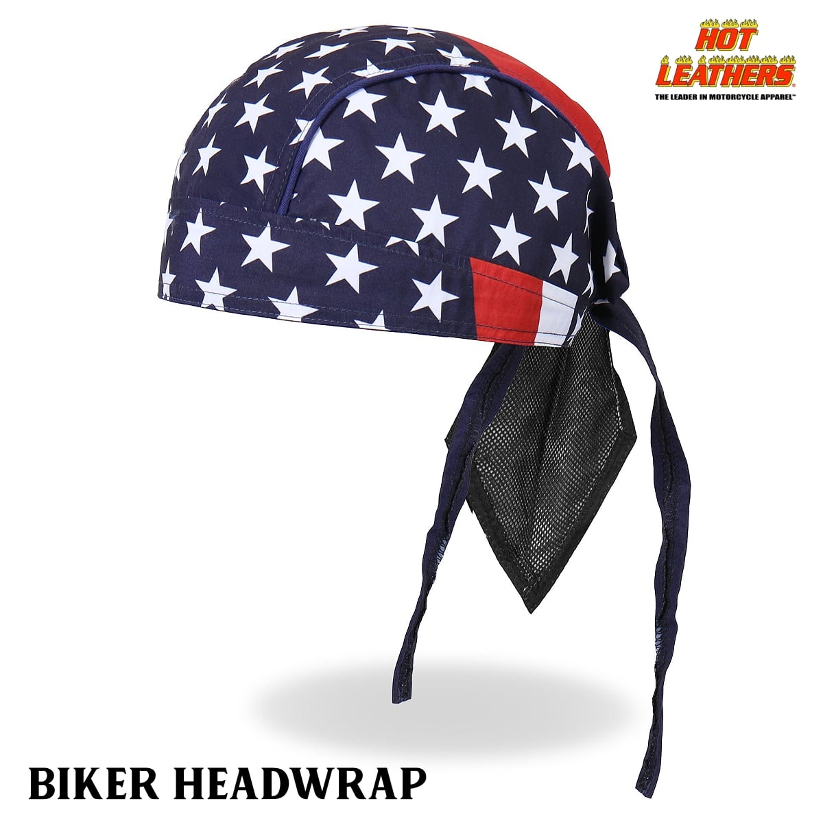 日本未発売!米国直輸入!セール価格! ホットレザー [American Flag Headwrap] アメリカンフラッグ プレミアム ヘッドラップ! 星条旗 国旗 ストライプ ヘルメットインナー バンダナキャップ インナーキャップ 海賊巻 バイクに! ターバン 汗止めに!