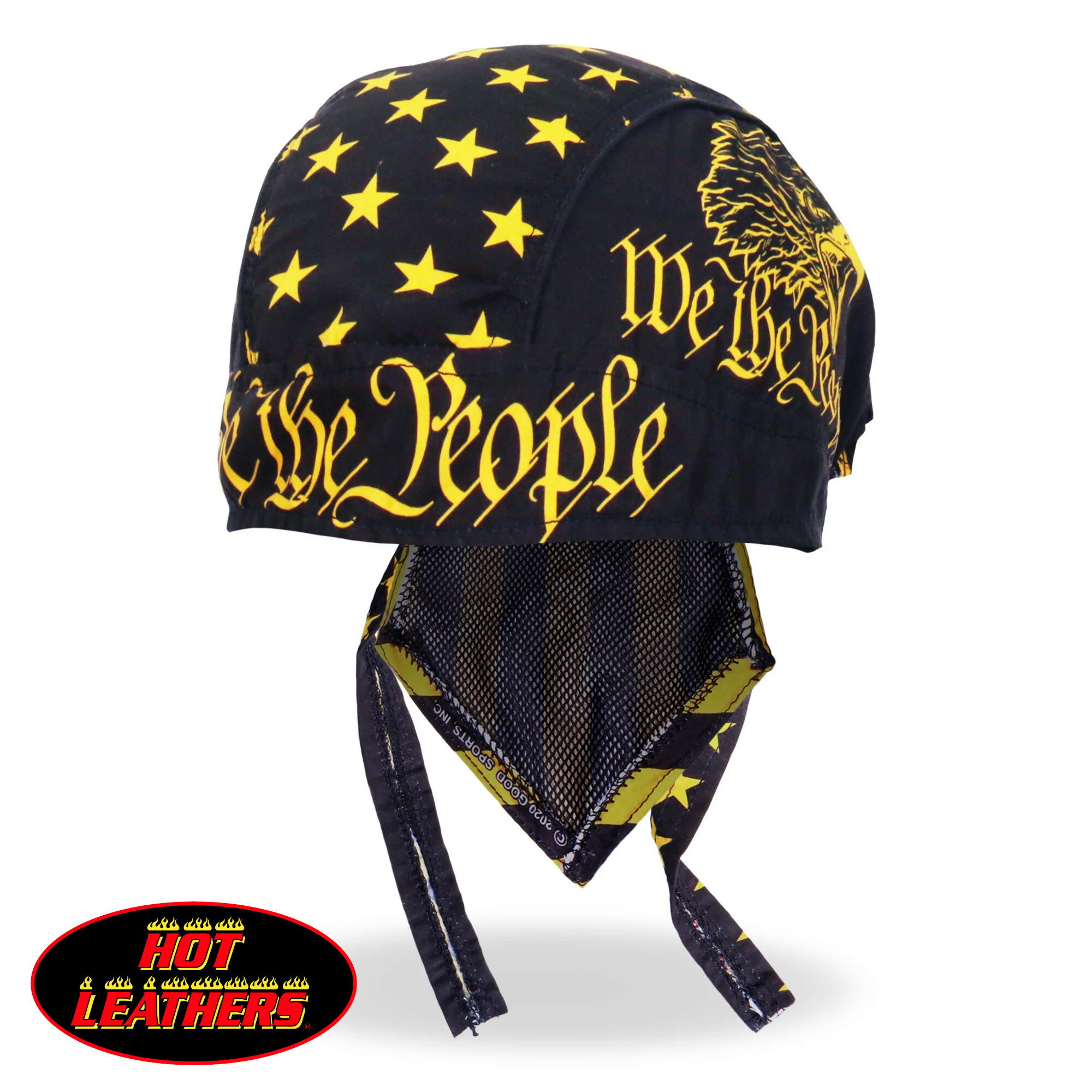 日本未発売!米国直輸入!セール価格! ホットレザー ウィー ザ ピープル ヘッドラップ [We the People Headwrap] アメリカン ヘルメットインナー バンダナキャップ インナーキャップ サイズフリー! バイクに! ターバン 汗止めに!