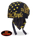 日本未発売 米国直輸入 セール価格 ホットレザー ウィー ザ ピープル ヘッドラップ We the People Headwrap アメリカン ヘルメットインナー バンダナキャップ インナーキャップ サイズフリー バイクに ターバン 汗止めに