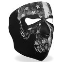 日本未発売 米国直輸入 セール価格 ホットレザー Gray Skull Flag Face Mask グレー スカル フラッグ ネオプレン リバーシブル フェイスマスク 星条旗 骸骨 ブラック 黒 日焼け防止 覆面 フルフェイス 防風 防寒 バイカー バイクに サバゲーに