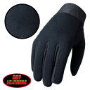 日本未発売!米国直輸入!セール価格! ホットレザー プレーン ブラック メカニック グローブ [Plain Black Mechanics Gloves] メンズ 黒 無地 フルフィンガー 手袋 ベルクロテープで着脱一瞬! 細かい作業も簡単! バイカーズグローブ