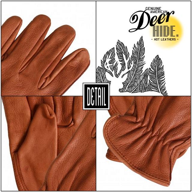 日本未発売!ホットレザー [Brown Deerskin Unlined Driving Glove] ブラウン ディアスキン アンラインド ドライビング グローブ! 米国産鹿革! レザー メンズ 手袋 強度 柔軟 耐水 通気良し! 防寒対策に! ふわっふわで暖かく気持ちいい! auc-harley-10004165 ハーレーカスタマージャパン サンプル画像3