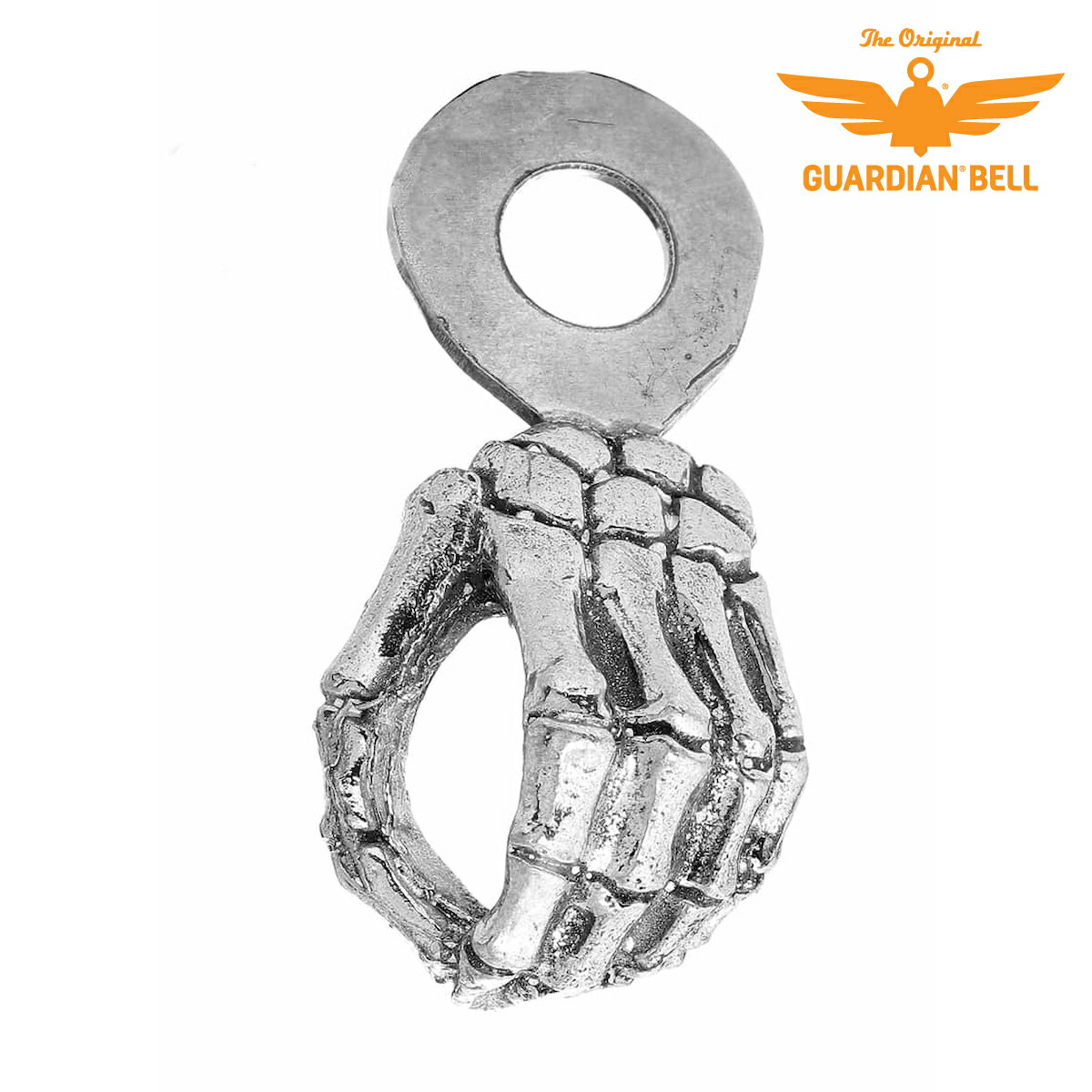 米国製 ベルハンガー 骨 スケルトン Skeleton Hand Hanger ステンレス Guardian Bells ガーディアンベル取り付け用のステーです ハーレーダビッドソン等のバイクにどうぞ Made in USA ステンレス製 バイク バイカー アクセサリー