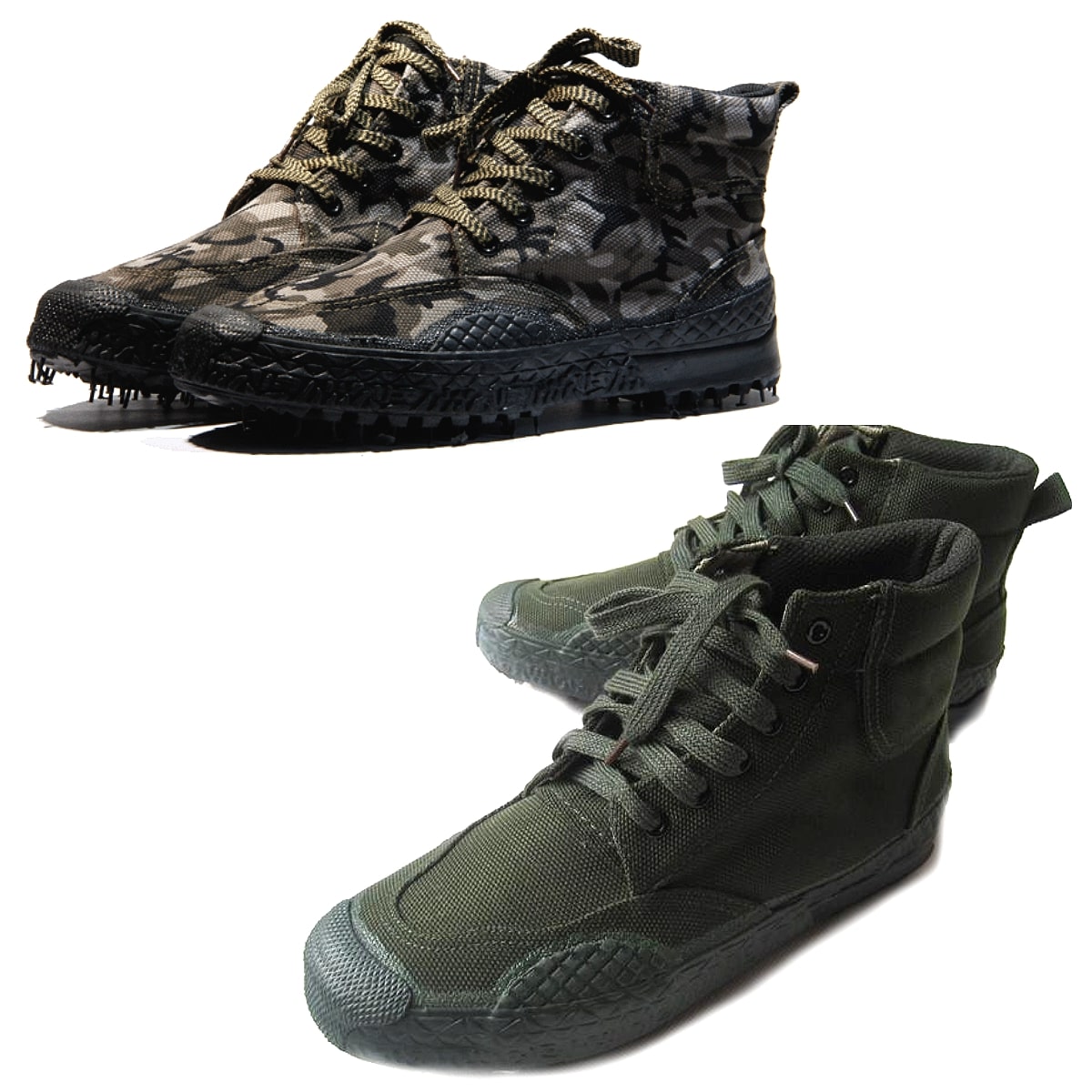 全2色! [Men's Canvas Jungle Boots] メンズ キャンバスジャングルブーツ! 靴 シューズ スニーカー マウンテンブーツ ライディングブーツ コンバット アーミー ミリタリー ミドルブーツ グリーン グレー カモフラージュ 迷彩柄 レースアップ バイクに!